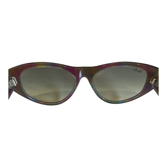 Ray Ban RB 4152 VAGABOND 1058/32 2N Sunglasses Made in Italy Trendy Cat Eye ! - Picture 9 of 11